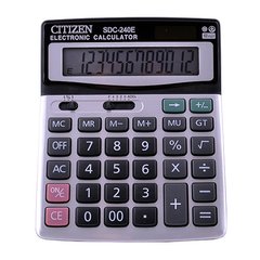 Калькулятор CITIZEN 240, подвійне живлення, 1002 - фото товару