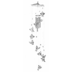Музыка ветра "Ангелы с серебряными крыльями" (12х12х50 см), K320732 - фото товара