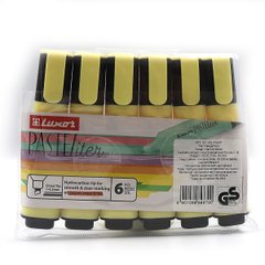 Текстовиделітелі пастель. "Luxor" "Textliter" 1-4,5mm жовтий. PVC, K2744057OO4021P - фото товару