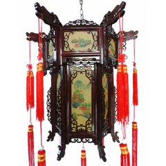 Ліхтар китайський дерев'яний, K89050002O1441072432 - фото товару