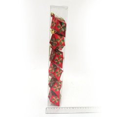Ялинкові прикраси "Ромб в квітка" 6шт, K2734588OO4627DSCN - фото товару