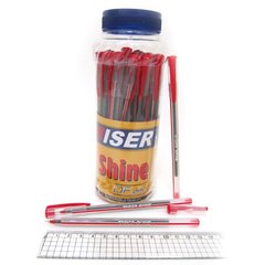 Ручка масляная Wiser "SHINE" 0,6мм банка/30шт красн, K2734149OOshine-rd - фото товара