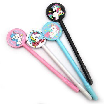 Ручка детская с игрушкой "Unicorn"гелевая, синяя, mix, 12шт/этик., K2745374OO9497DSCN - фото товара