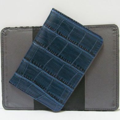 Обкладинка для паспорта "Синя шкіра", K2724409OO4012-Р - фото товару