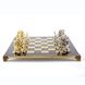 S11RED шахматы "Manopoulos", "Греко-римские",латунь, в деревянном футляре, красные, 44х44см, 7,4 кг
