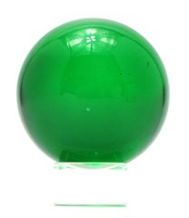 Кришталева куля на підставці зелений (6см), K328726 - фото товару