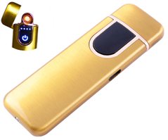 USB зажигалка LIGHTER №HL-142 Gold, №HL-142 Gold - фото товара