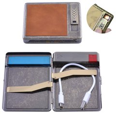 Портсигар подарочный с USB зажигалкой (Спираль накаливания, 20 сигарет) №HL-8001-2, №HL-8001-2 - фото товара