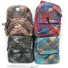 Рюкзак з кишенею "Плетіння" 31х25х15см, шкіра, mix4, K2732971OO2905 - фото товару