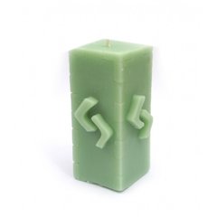 Свічка "Лотос" зелена 5,3*5,3*4см. 57, K89060203O1925783349 - фото товару