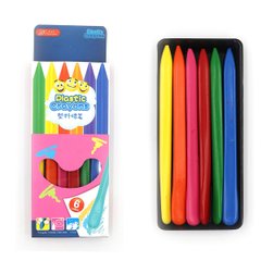 Мелки пластик. восковая Crayons, набор 6 колл., K2754009OO3833-6DSCN - фото товара