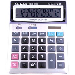 Калькулятор CITIZEN 3882, подвійне живлення, 1008 - фото товару