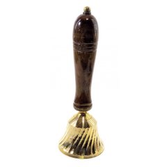 Дзвіночок бронза з дерев'яною ручкою (18х6.5х6.5 см), K334048 - фото товару