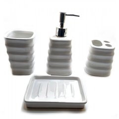 Набір для ванної керамічний (29х20,5х10 см), K332095 - фото товару
