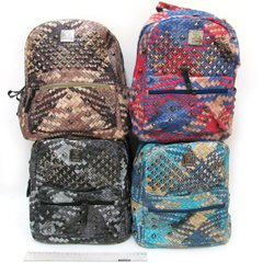 Рюкзак с карманом "Плетение" 31х25х15см, кожа, mix4, K2732971OO2905 - фото товара