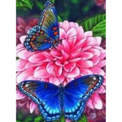 Алмазна мозаїка 30*40см "Метелики" рулон у PVC (без підрам), K2754759OO60243_OGLD - фото товару