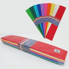 Креп-бумага 110%, микс 10 цветов 50*200см, осн.20г/м2, общ.42г/м2, K2745256OO110-MiXKR1 - фото товара