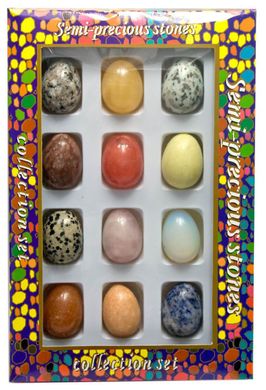 Яйца каменные набор (н-р/12шт)(27х18х3,5 см), K326542 - фото товара