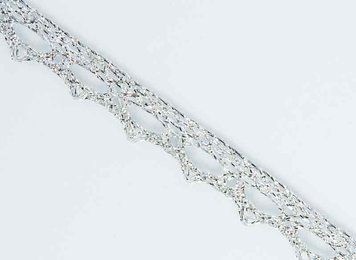 Мереживна стрічка Люрекс DX1001L 18 м Колір Silver-01, LRL-DX1001L-Silver-01 - фото товару