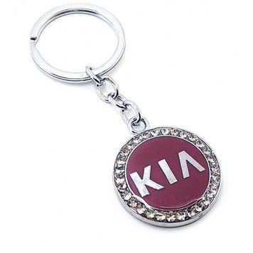 Брелок автомобильный (U)"Kia" бордовый, K332478B - фото товара