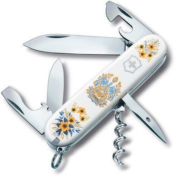 Ніж "Victorinox" Spartan Ukraine 91мм/12функ/біл /Українські мотиви, 1.3603.7_T1370u - фото товару