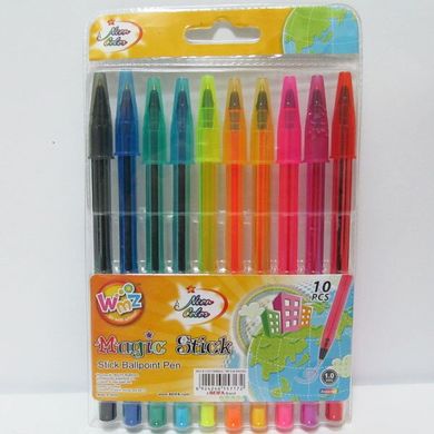 Набор кулькових ручок Beifa- 1мм, 10 кольорів, K2717537OO934U10 - фото товара