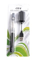 Електронна сигарета CE-4, 900 mAh (блістерна упаковка) №609-33 black, №609-33 black - фото товару