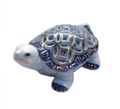 Черепаха с монетным панцирем Фаянс Синяя, K89320029O362833178 - фото товара