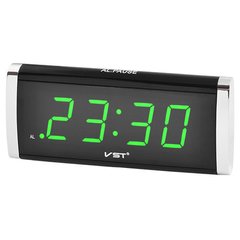 Часы сетевые VST-730-4 салатовые, 220V, SL1049 - фото товара
