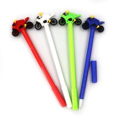 Ручка дитяча з іграшкою "Moto" гелева, синя, mix, 12шт/етик., K2754352OO073A - фото товару