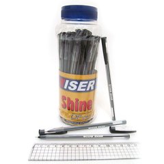 Ручка масляна Wiser "SHINE" 0,6 мм банку/30шт чорна, K2734148OOshine-blk - фото товару