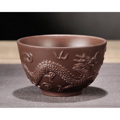 Чашка Двойной дракон коричневая 80мл. 7,5*7,5*4,5см., K89200210O1849176154 - фото товара