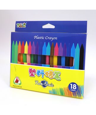 Мелки пластик. восковые Crayons, набор 18 цв., K2740723OO3833-18 - фото товара