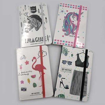 Блокнот на гумці "My Notes"лінія, A6, 80л, кол.торець, mix,COLOR/BOX 1шт/етик., K2746511OO150430-A6 - фото товару