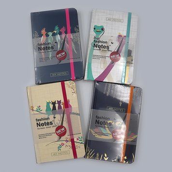 Блокнот на гумці "Тварини" лінія, A6, 192сторінки, mix,COLOR/BOX 1шт/етичне., K2746513OO9A0026-A6 - фото товару