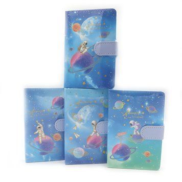 Блокнот на кнопке "Космонавт" A6, 9,5*14,4см, 100G, 112P, mix4, K2755907OO9501-10_ - фото товара