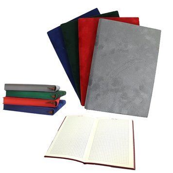 Блокнот клітка "Перо" А5, м'який, оксамит, краш. торець, 120 л, тиснення, K2742747OO1404_A5 - фото товару