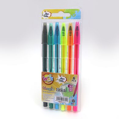 Набір кулькових ручок Beifa - 1мм, 6 кольорів, K2717536OO934-6 - фото товару
