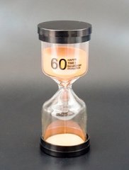 Песочные часы "Круг" стекло + пластик 60 минут Оранжевый песок, K89290189O1137476256 - фото товара