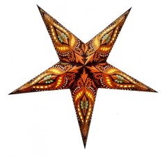 Светильник Звезда картонная 5 лучей BROWN UNICORN ZARI, K89050067O1137471887 - фото товару