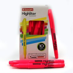 Текстовиділювач "Luxor" "Highliters" 1-3,5mm тонк. рожевий., K2744034OO4144 - фото товару