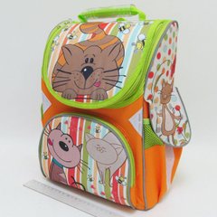 Рюкзак коробка "Котик" 13,5" 3 відд., ортопедичний, светоотраж., K2729980OO1606JO - фото товару