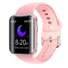 Smart Watch T68, температура тіла, голосовий виклик, pink, 8097 - фото товару