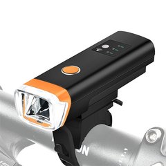 Велосипедний ліхтар HJ-047-XPG ULTRA LIGHT, ALUMINUM, AVTOLIGHT SENSOR, Waterproof, акум., ЗУ micro USB, SL5425 - фото товару