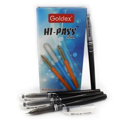 Ручка гелева Goldex Hi-Pass gel #921 Індія Black 0,6 мм, K2730535OO921-bk - фото товару