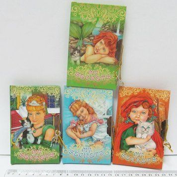 Книжка зап. "Казка" з замком, 4 асорті (7,5*12 см) Суперціна!, 7512-Сsk - фото товару