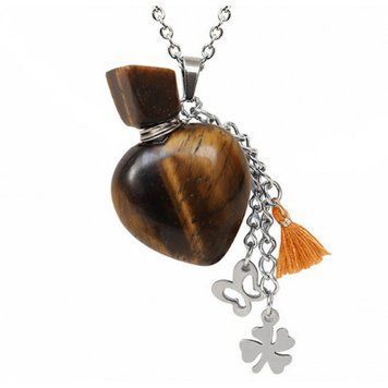 Бутылочка каменная для духов "Сердце" Тигровый глаз, K89170235O1557471554 - фото товара