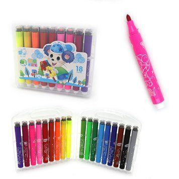 Набір фломастерів/штампи "Washable" шестигран. "Mom" 12шт. 110мм BOX/етик, K2756945OO230-18 - фото товару