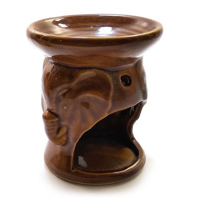 Аромалама керамическая "Слон" коричневая (9х8х8 см), K332208 - фото товару