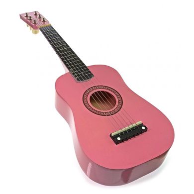 Гитара деревянная розовая (57,5х19,5х6,5 см), K334159A - фото товара